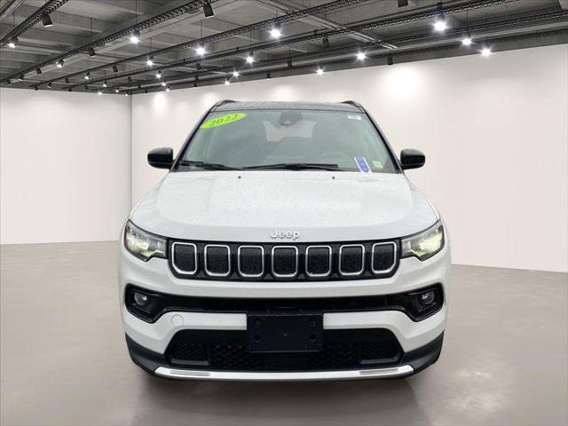 Used 2022 Bright White Clearcoat Jeep Limited image 2