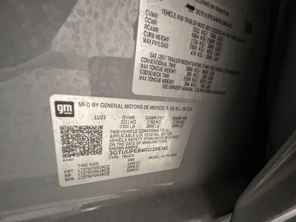 Used 2024 Gray GMC AT4X image 20