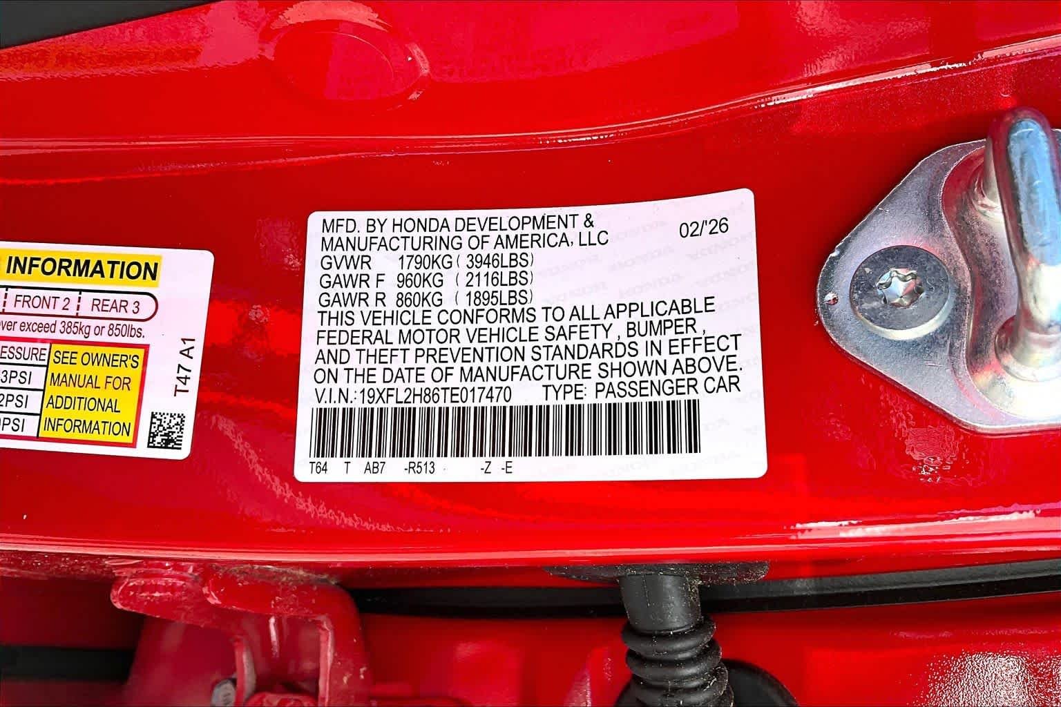 Certified Used 2026 Rallye Red Honda Sport image 34