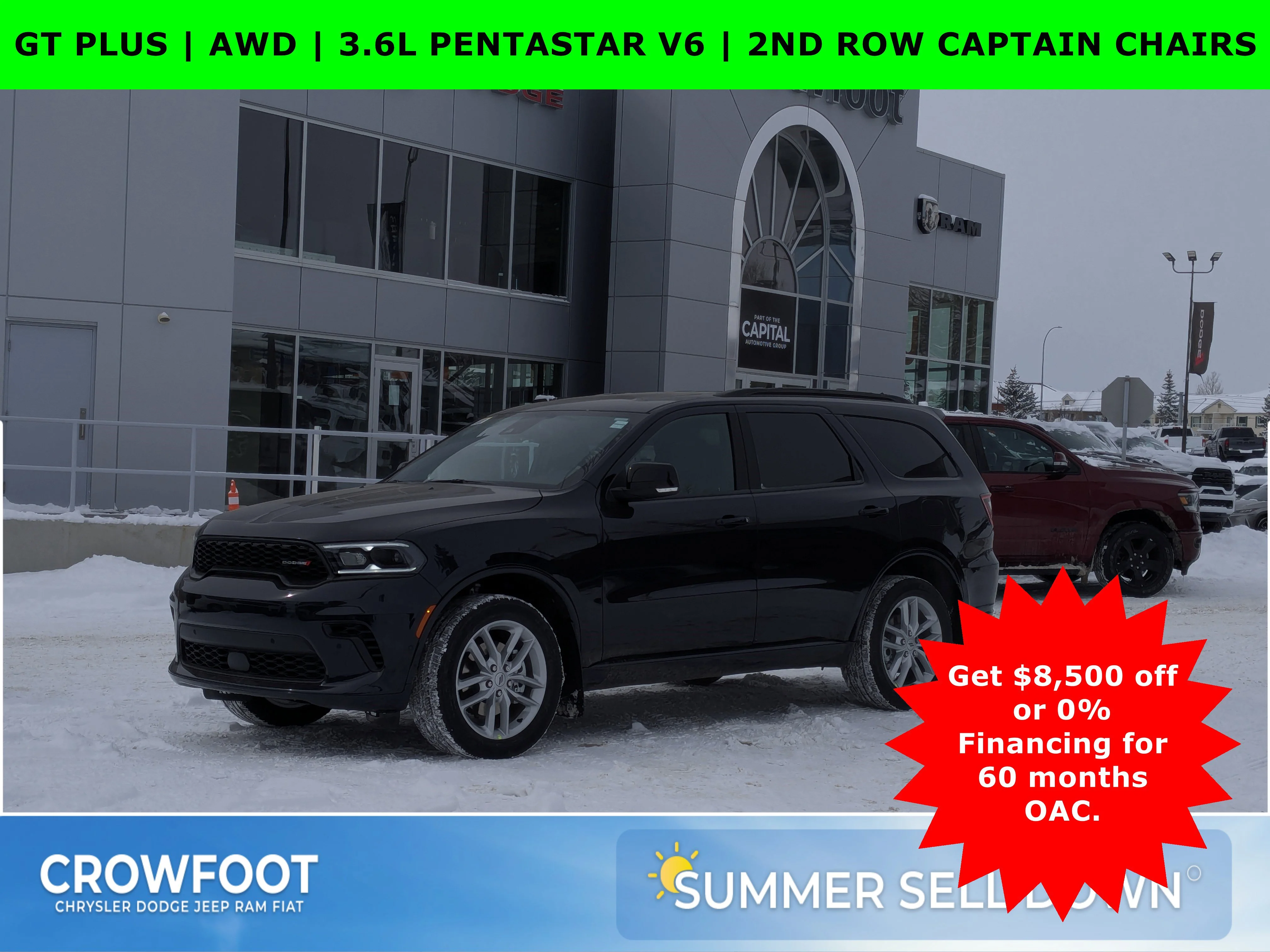 New 2026 night moves Dodge GT Plus - AWD  3.6L PENTASTAR V6  2ND ROW CAPTAIN CHAIRS image 1