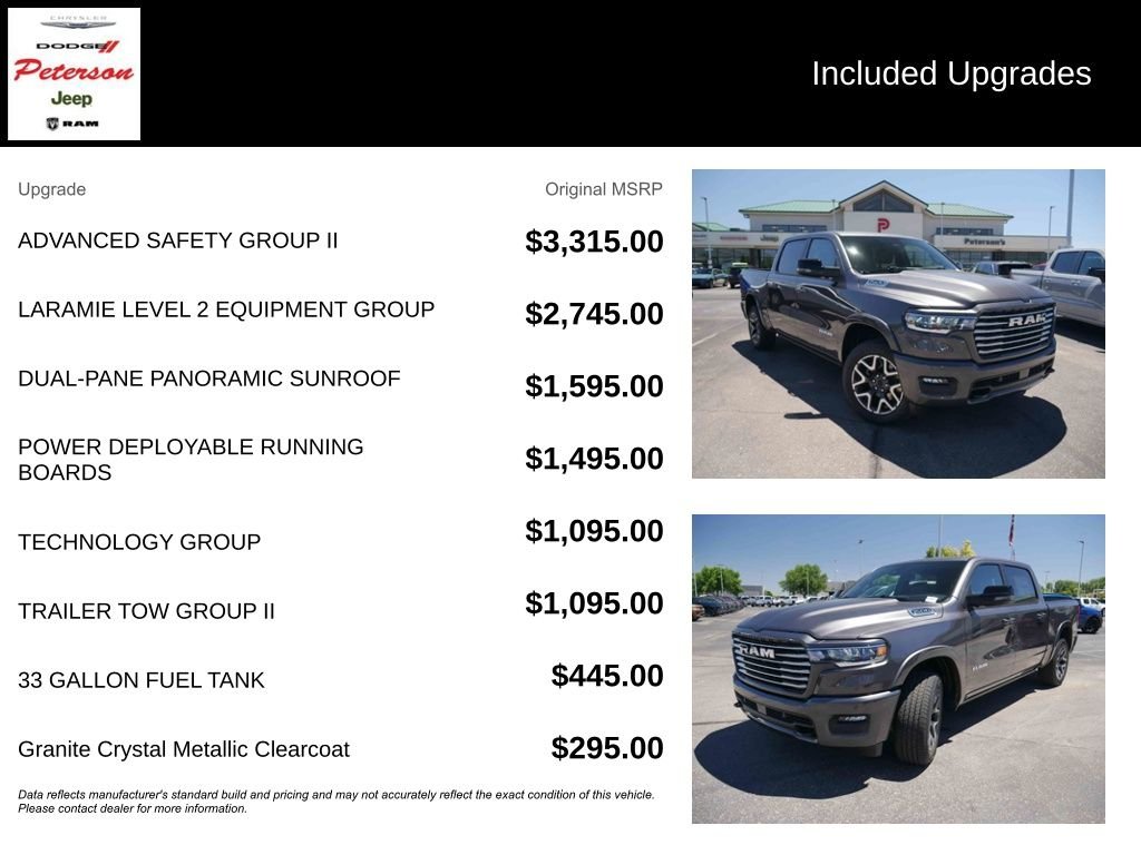 New 2026 Granite Crystal Metallic Clear-Coat Exterior Paint RAM LARAMIE image 13