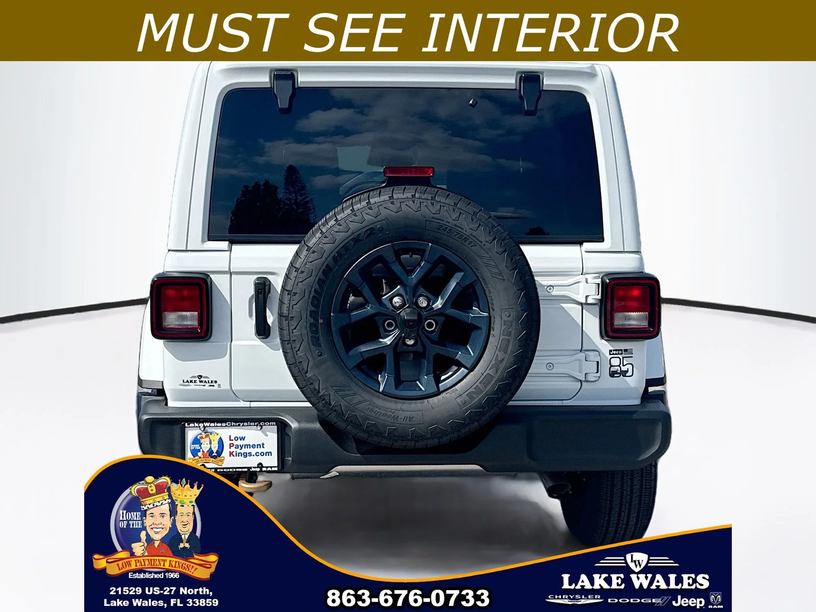 New 2026 Bright White Clear-Coat Exterior Paint Jeep 85th Anniversary Edition image 5