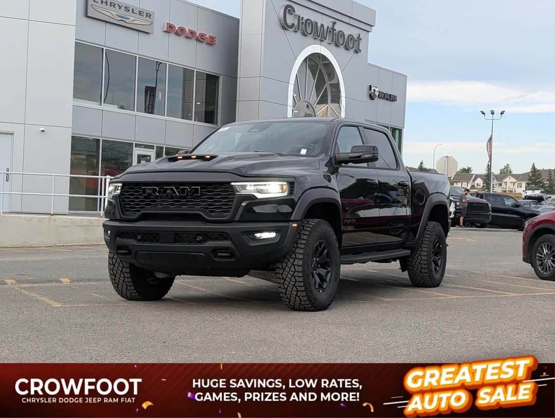 New 2026 Black RAM RHO - - 4x4 - Bilstein Shocks - Panoramic Sunroof - Leather Suede Seats & More! image 1