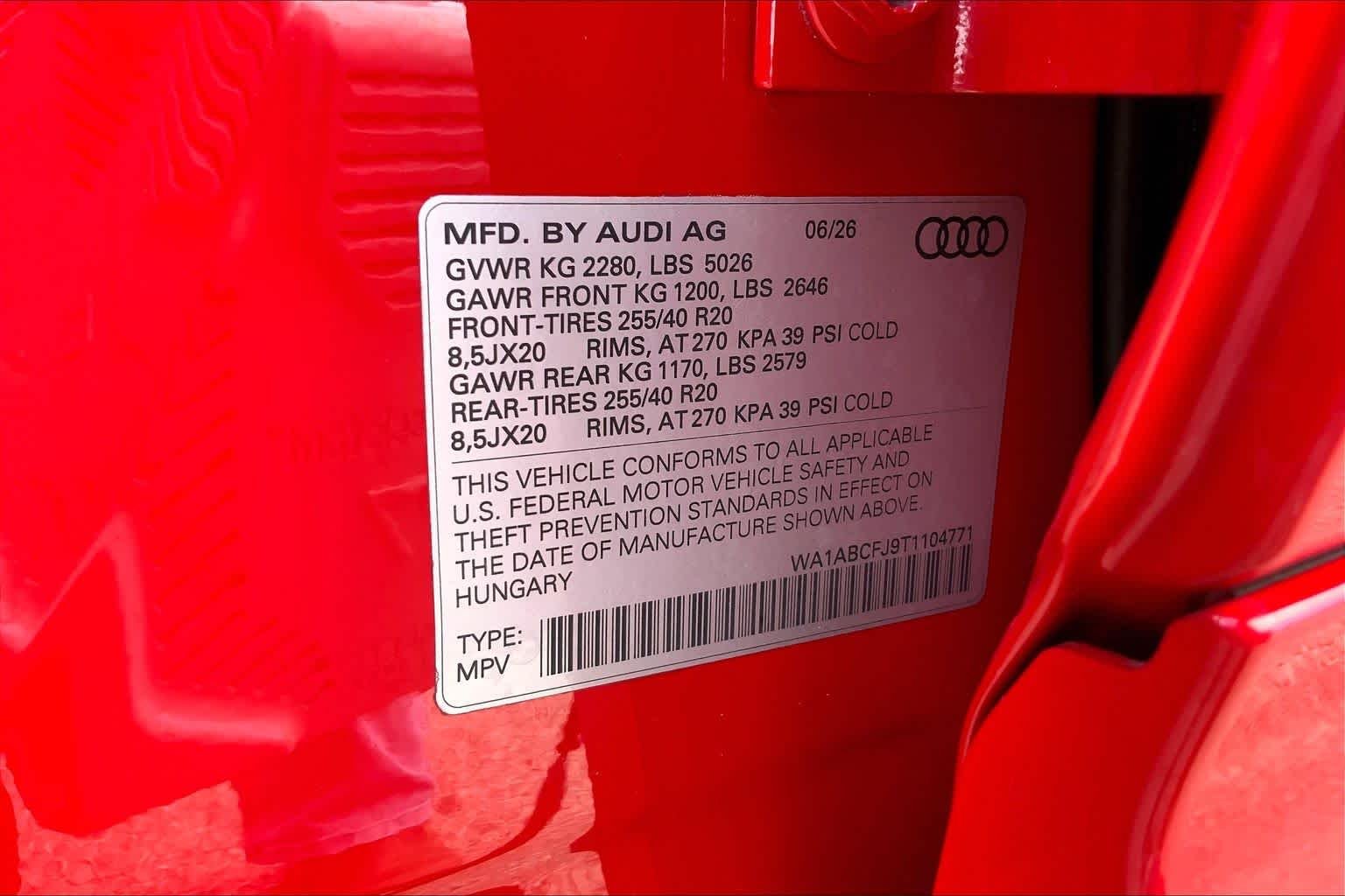 Used 2026 Progressive Red Metallic Audi S line image 34