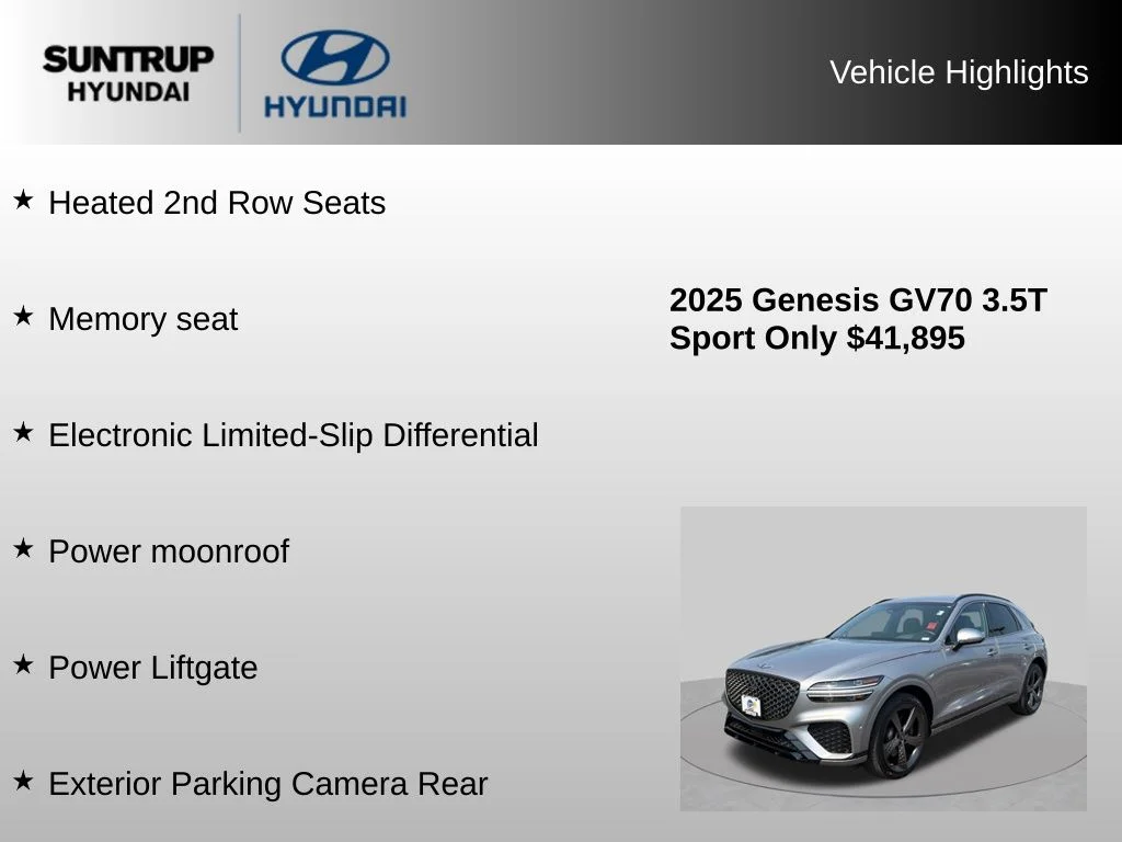 2025 GENESIS GV70 Sport - Photo 16
