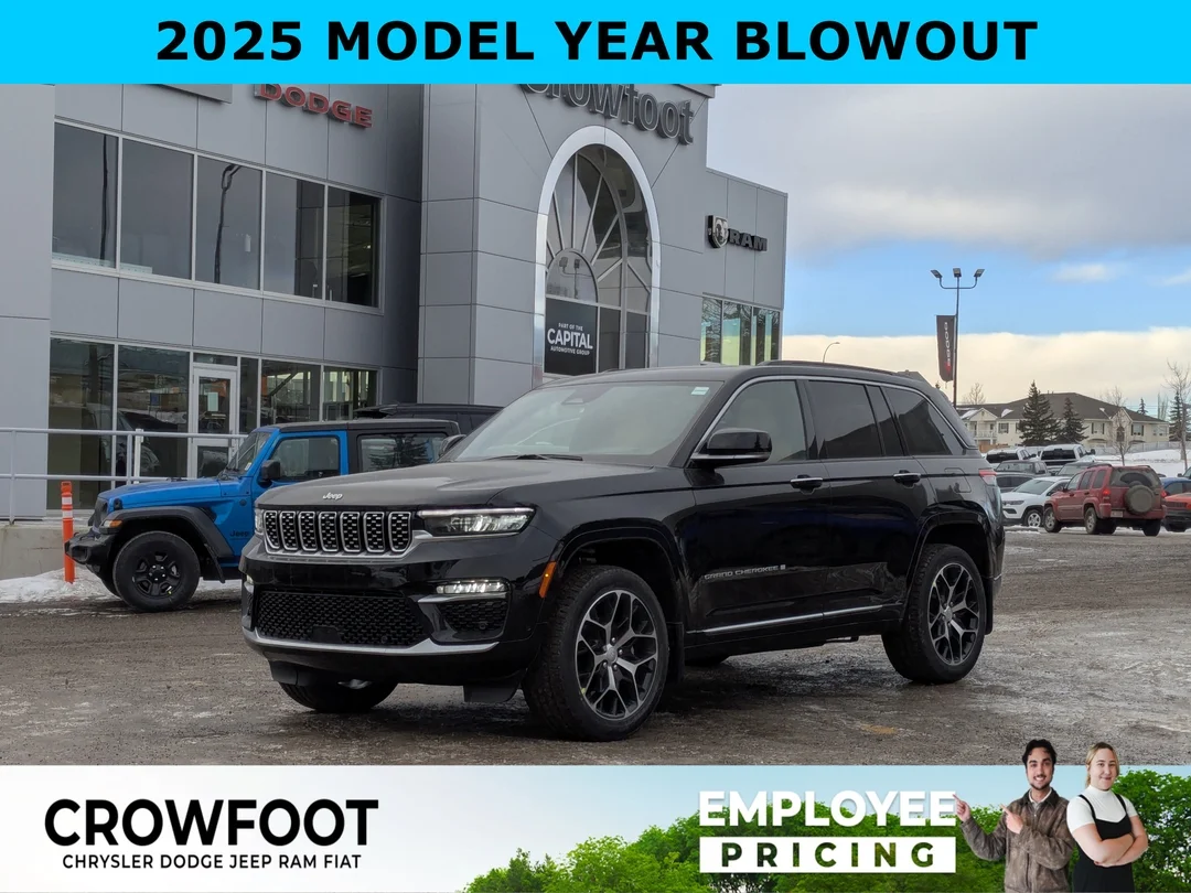 New 2025 Black Jeep Summit Reserve - - 4x4 - Panoramic Sunroof - Palermo Leather - McIntosh Audio & More! image 1
