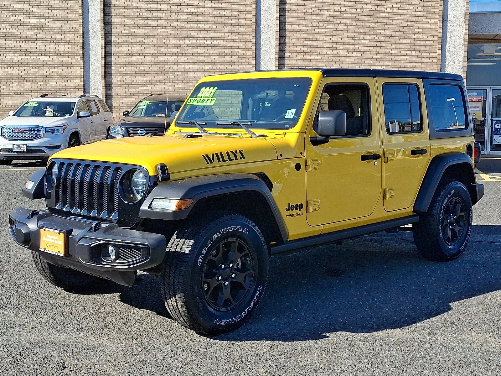 Certified Used 2021 Hellayella Clearcoat Jeep Unlimited Willys image 3