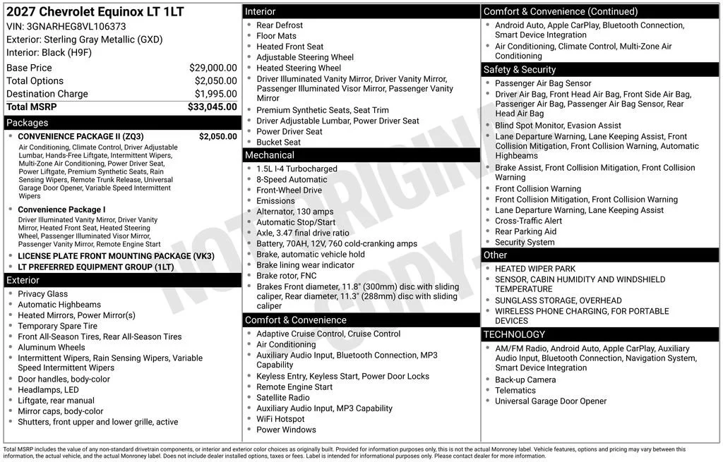 2027 Chevrolet Equinox LT - Photo 8