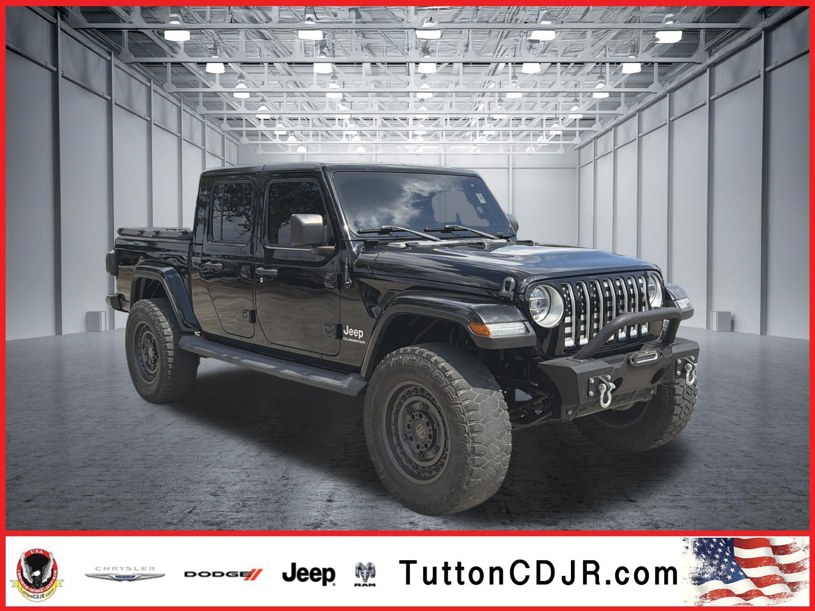 Used 2020 Black Clearcoat Jeep Overland image 1
