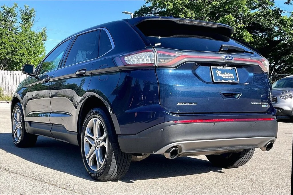 Used 2017 Blue Ford Titanium image 9
