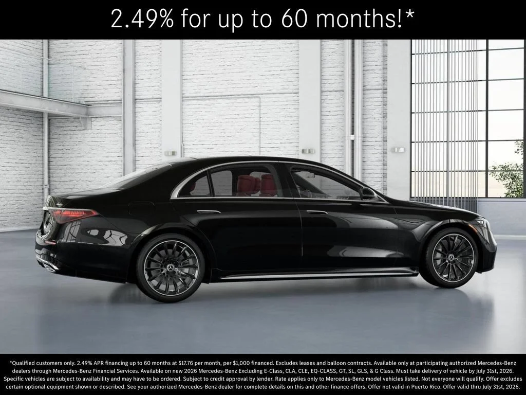 New 2026 Obsidian Black Metallic Mercedes-Benz S 580 image 60