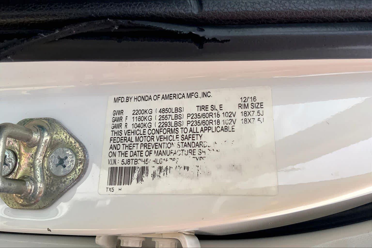 Used 2017 White Diamond Pearl Acura w/Technology Pkg image 33