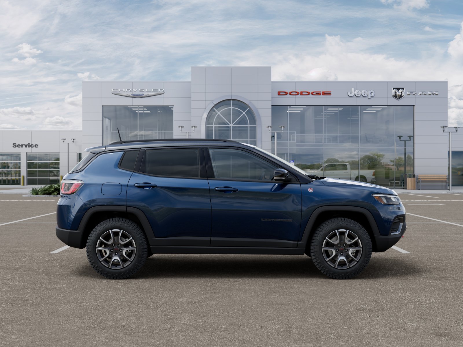 New 2026 Fathom Blue Pearl-Coat Exterior Paint Jeep Trailhawk image 47