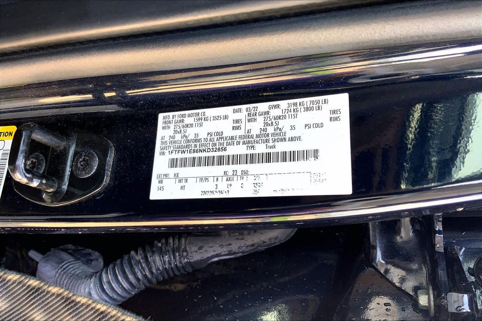 Certified Used 2022 Blue Ford LARIAT image 34