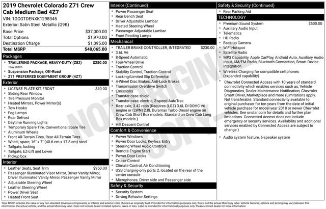 Used 2019 Gray Chevrolet Z71 image 4