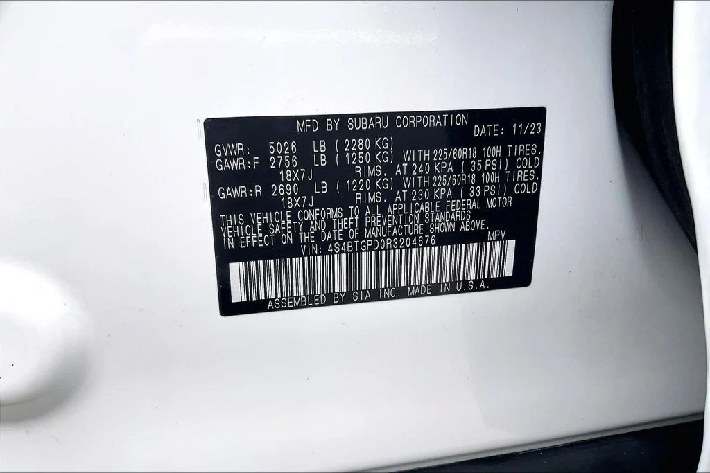 Used 2024 White Subaru Touring XT image 33