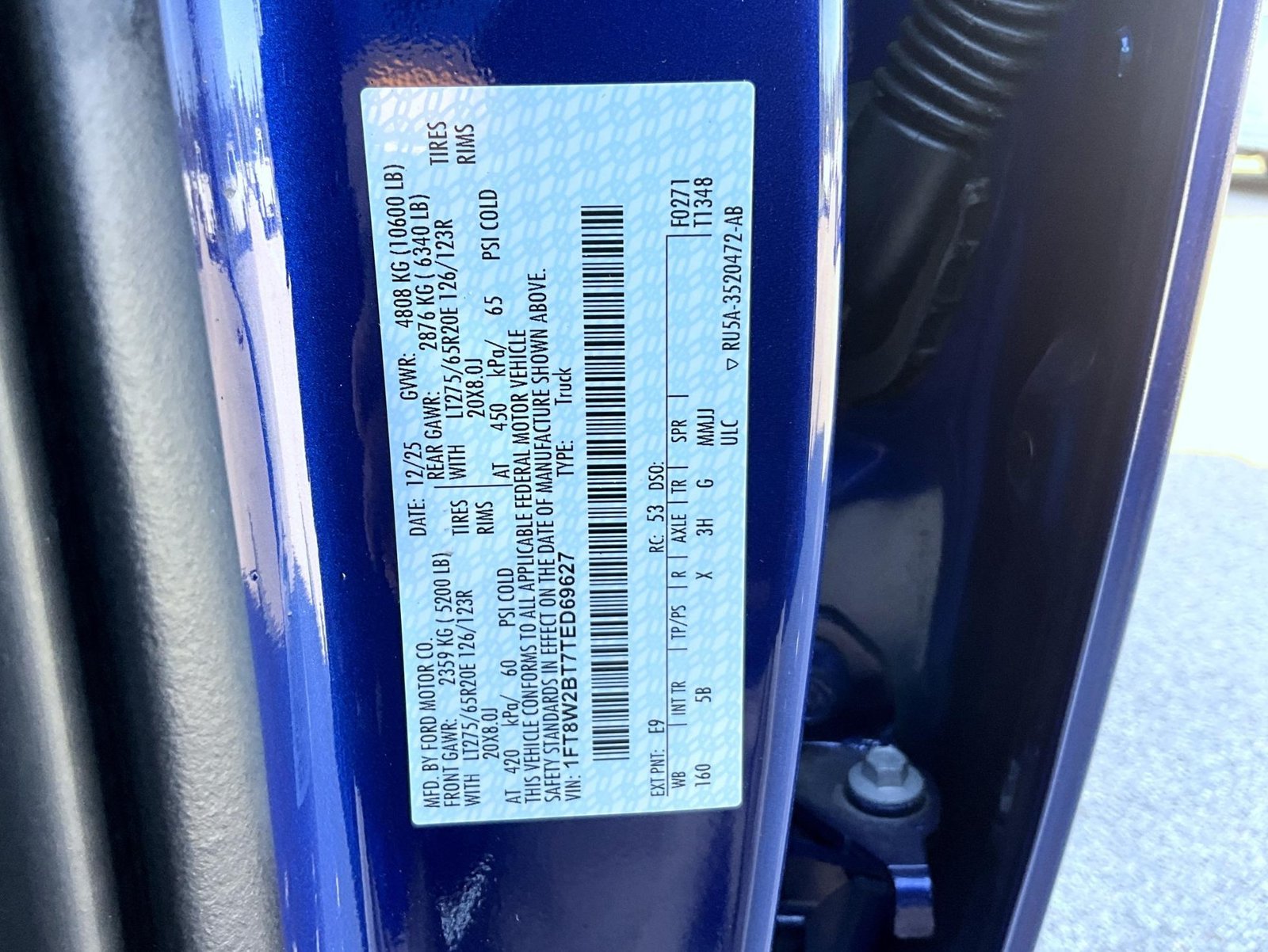 New 2026 Argon Blue Metallic Ford Lariat image 28