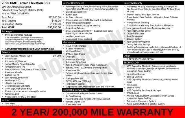 Used 2025 Black GMC Elevation image 57