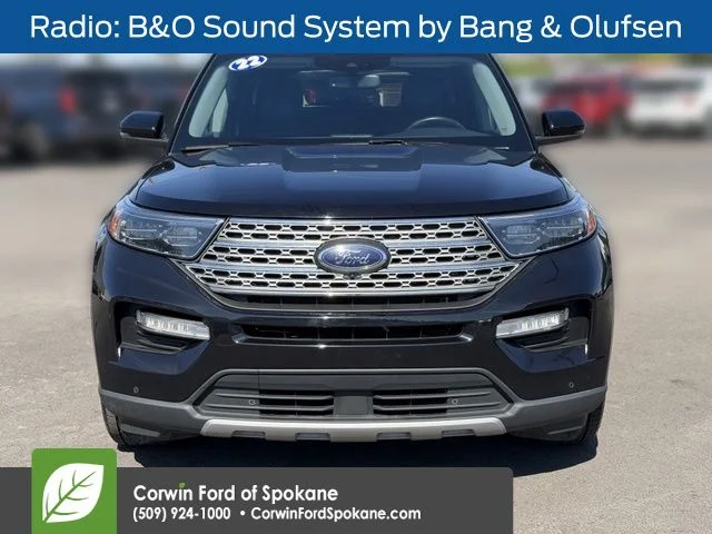Used 2022 Agate Black Metallic Ford Limited image 8