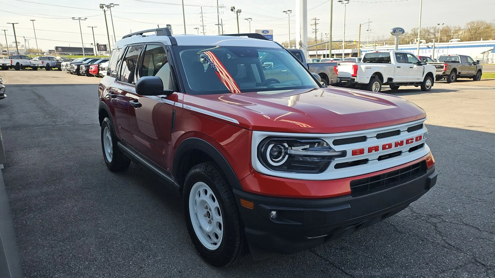 Used 2024 Red Ford 2024 FORD BRONCO SPORT HERITAGE 4DR SUV 105.1 WB image 6