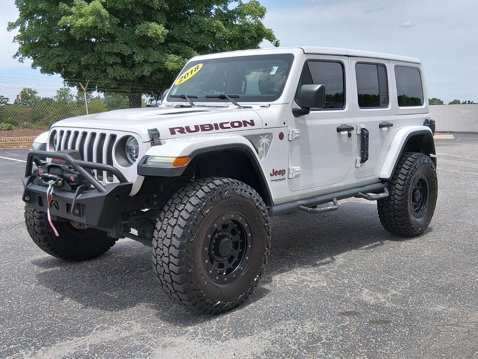 Used 2018 Bright White Clear Coat Jeep Rubicon image 7