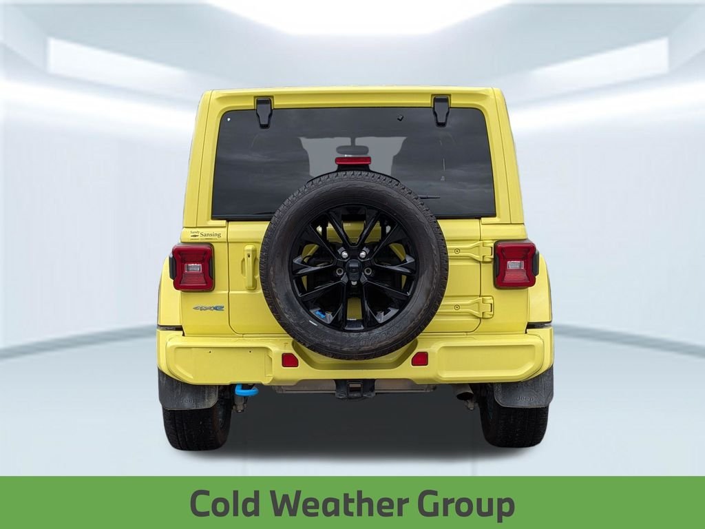 Used 2023 Yellow Jeep Sahara 4xe image 5