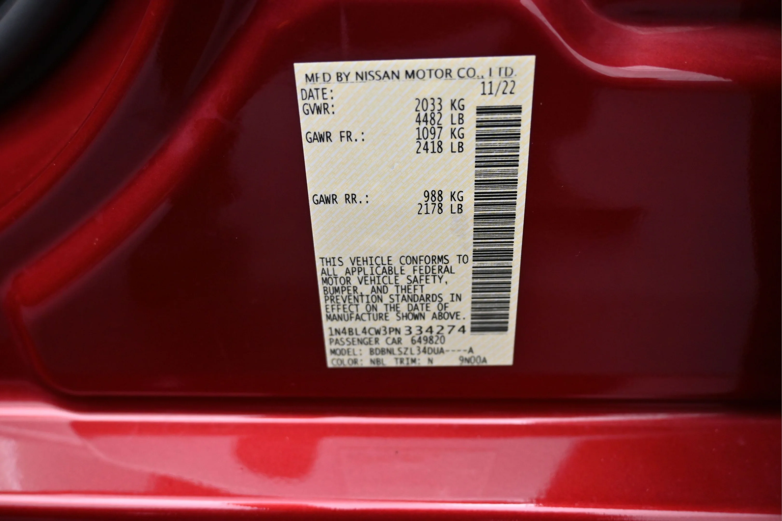 Used 2023 Scarlet Ember Tintcoat Nissan 2.5 SR image 22
