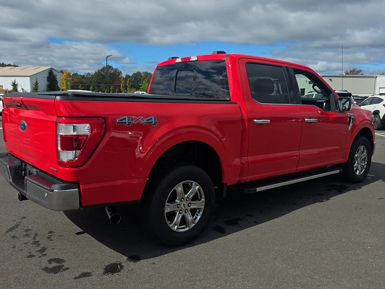Used 2021 Race Red Ford LARIAT image 4