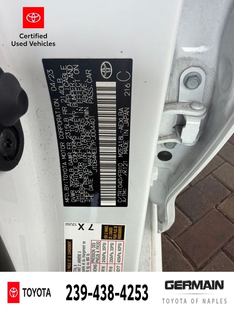 Certified Used 2023 White Toyota LE image 21