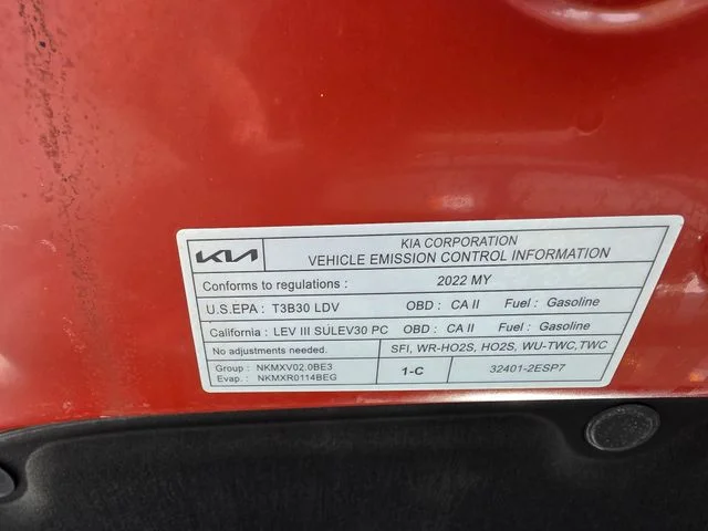 Used 2022 Orange Kia LX image 25