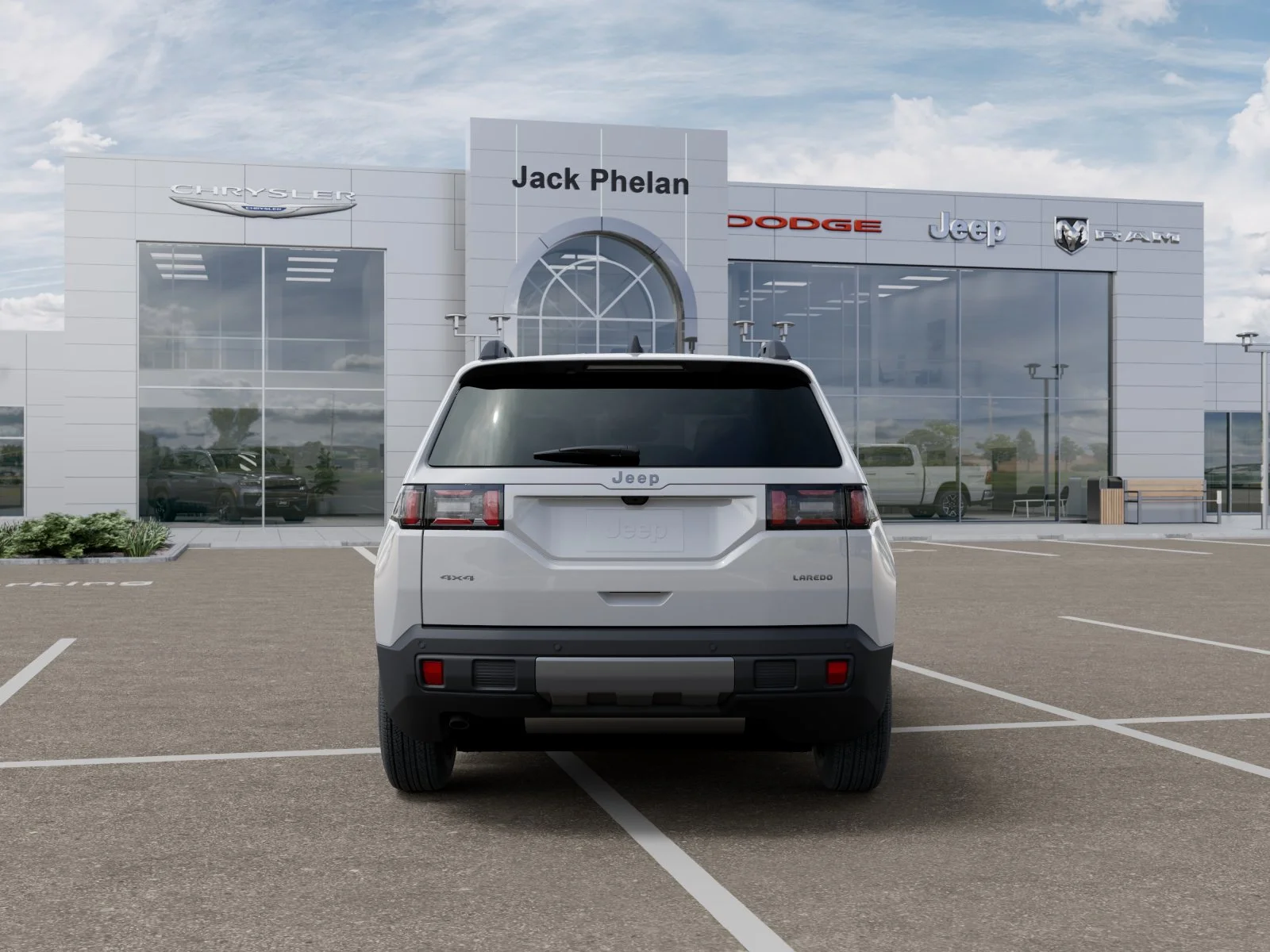 New 2026 Bright White Clearcoat Jeep Laredo image 7