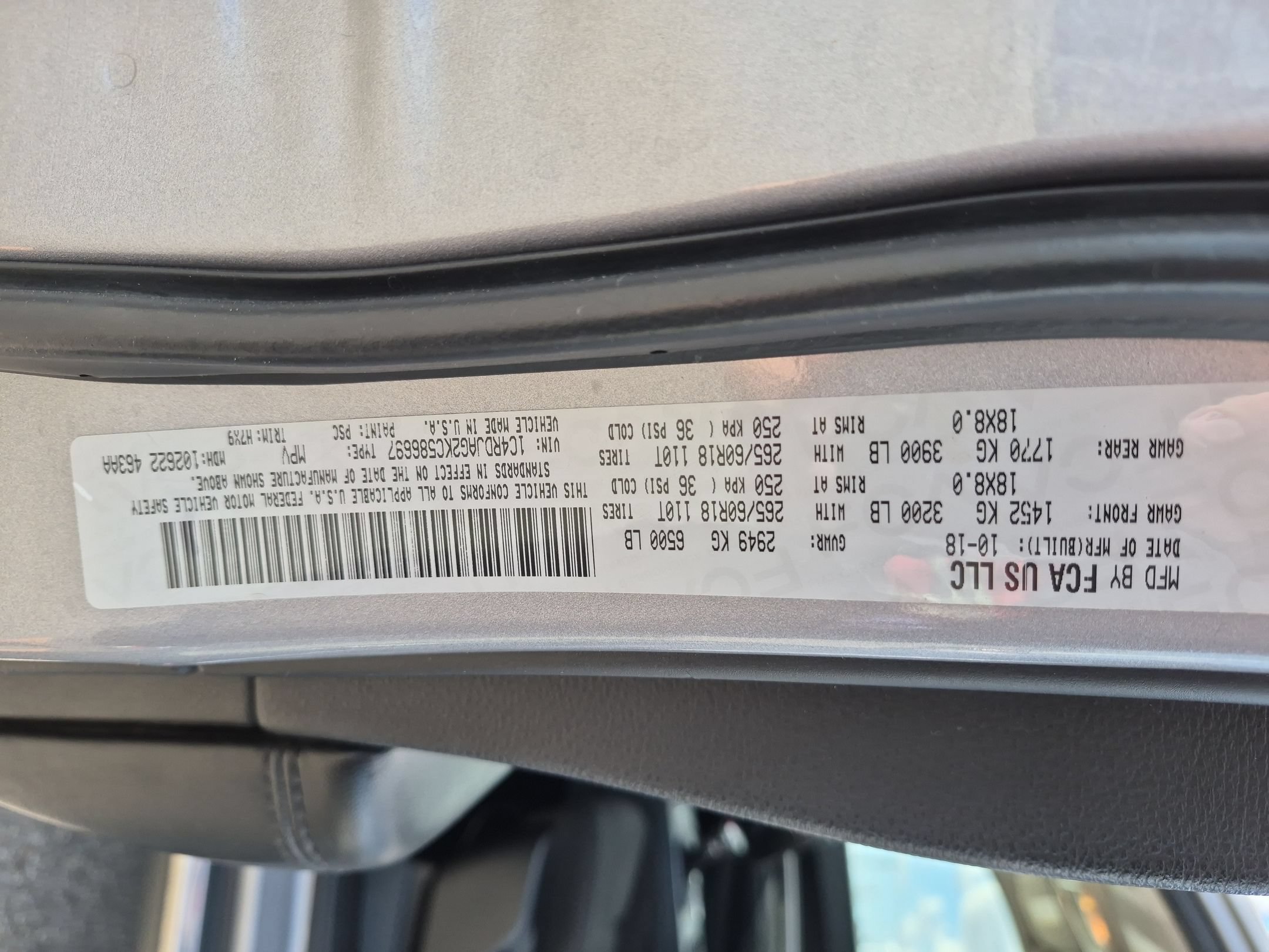 Used 2019 Billet Clearcoat Dodge SXT image 33