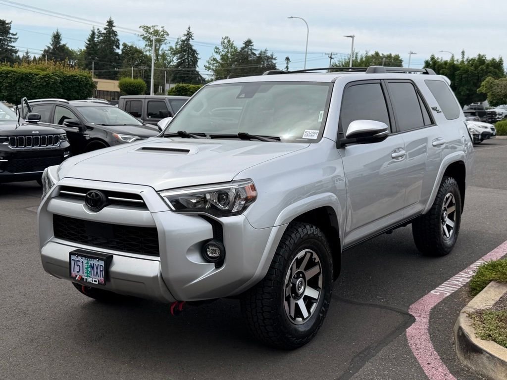 Used 2021 Classic Silver Metallic Toyota TRD Off-Road Premium image 3