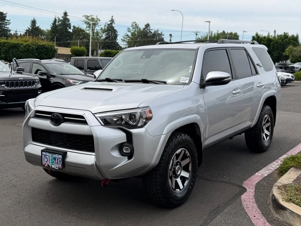 Used 2021 Silver Toyota TRD Off-Road Premium image 4