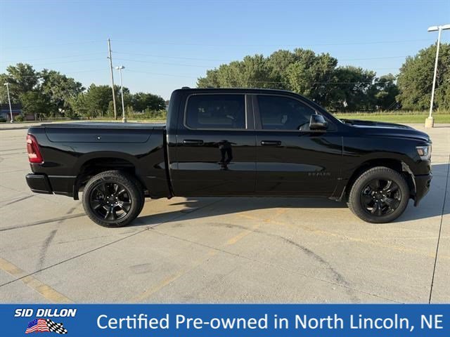 Used 2023 Diamond Black Crystal Pearlcoat Ram Laramie image 3