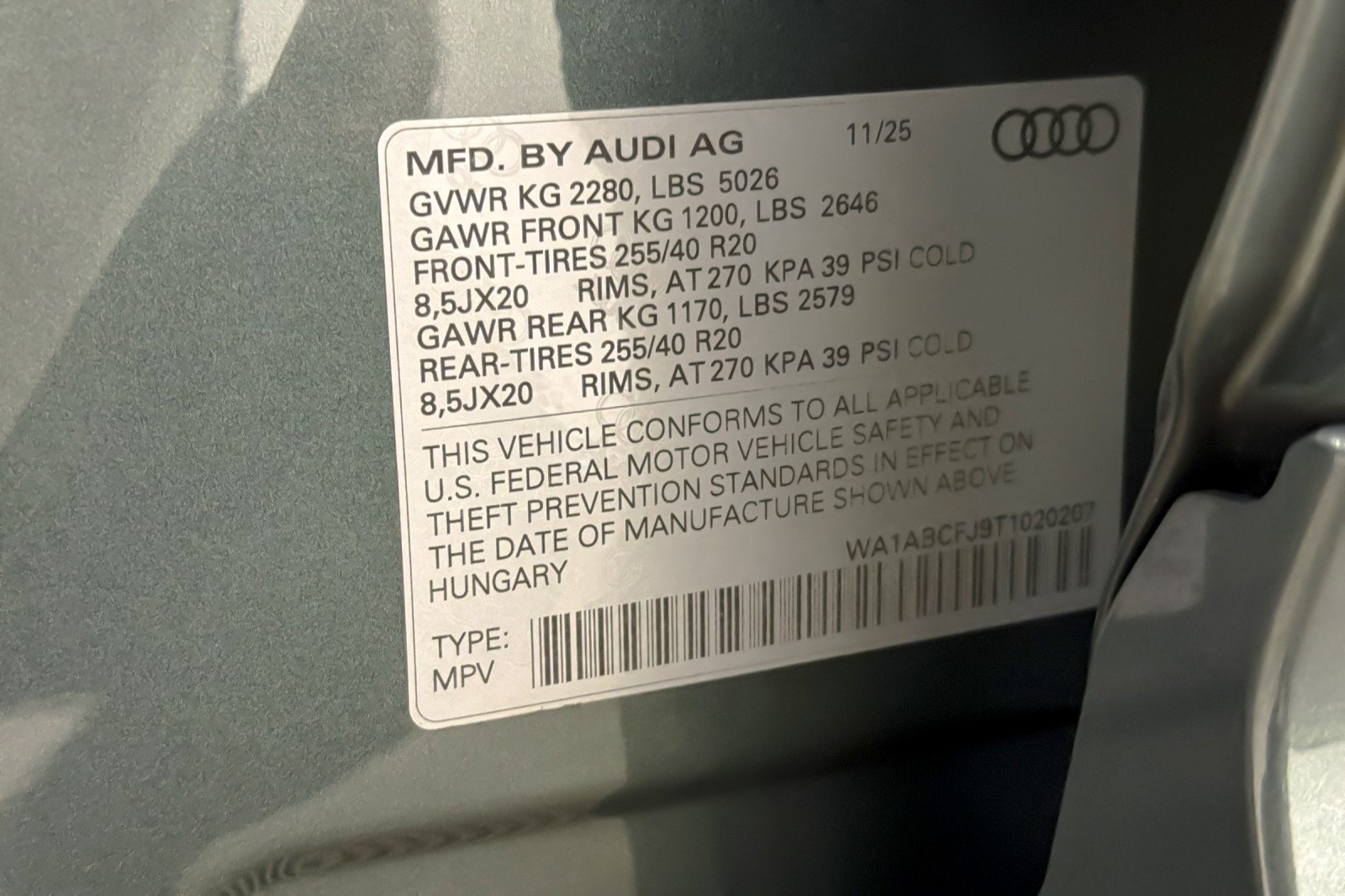 Used 2026 Sage Green Metallic Audi S line quattro image 24