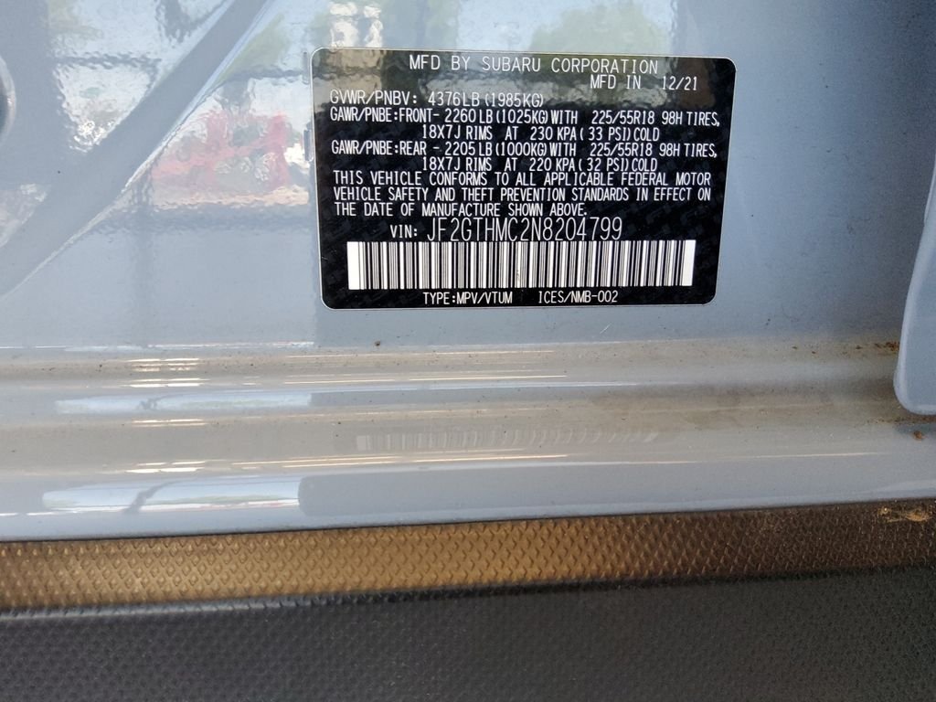 Used 2022 Gray Subaru Limited image 20