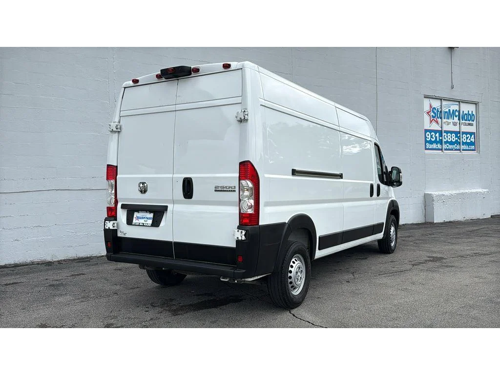 Used 2025 Bright White Clearcoat Ram Tradesman CARGO 159WB HIGH ROOF 3.6L image 6