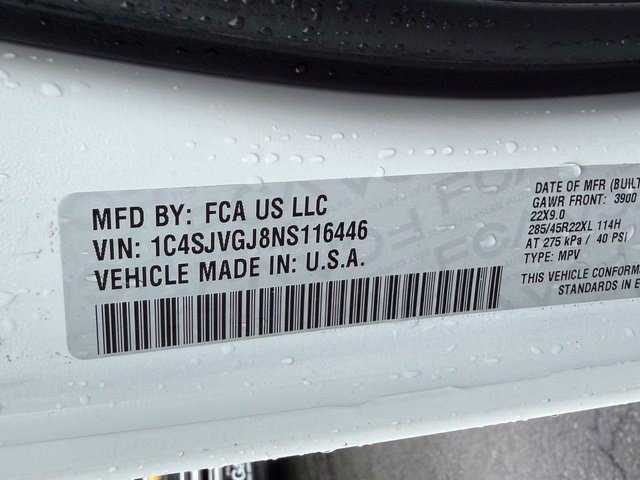 Used 2022 Bright White Clearcoat Jeep Series III image 16