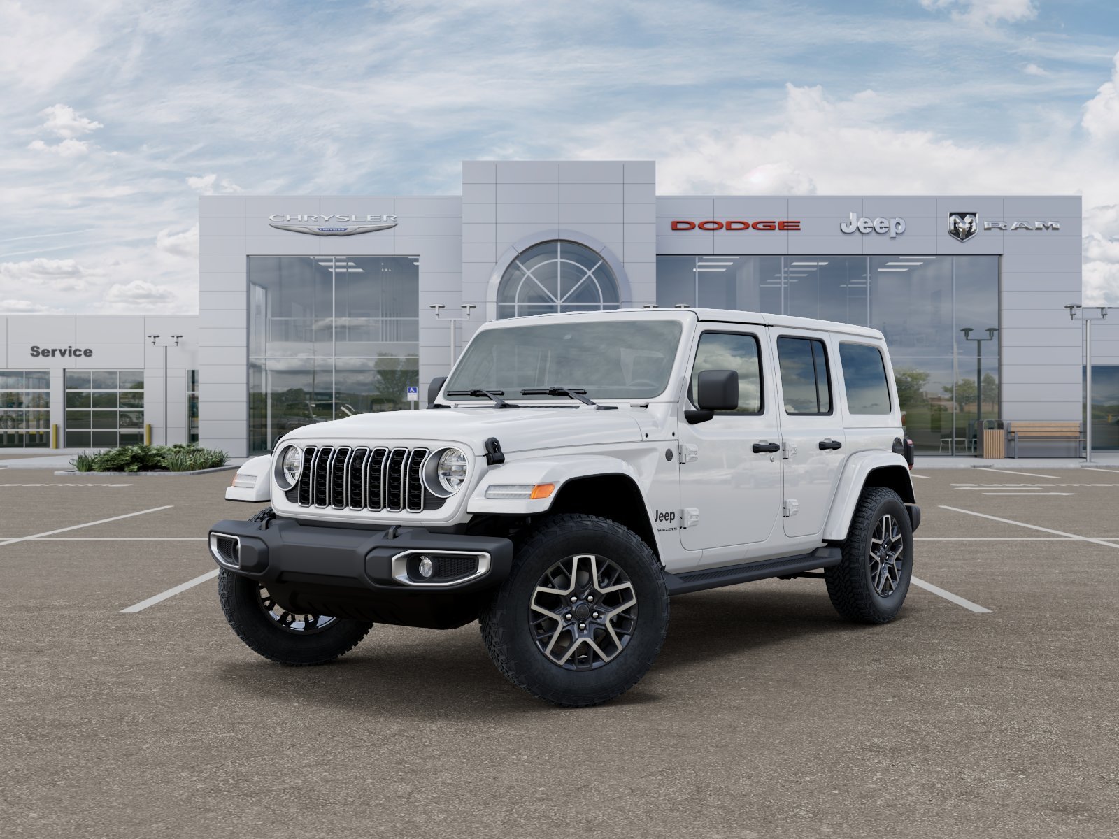 New 2026 Bright White Clear-Coat Exterior Paint Jeep Sahara image 10