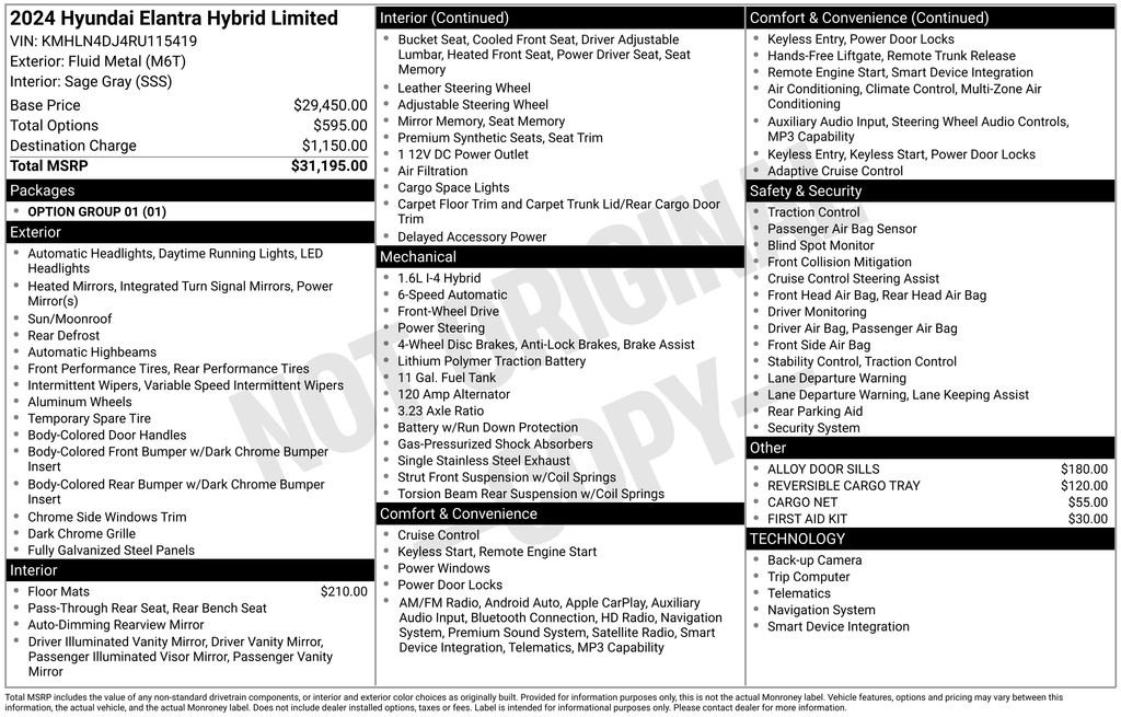 Used 2024 Silver Hyundai Limited image 23