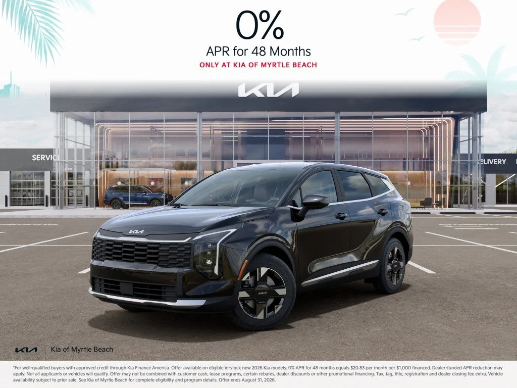 New 2026 Ebony Black Kia LX image 1