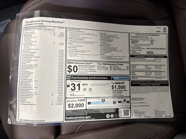 New 2026 Brooklyn Grey Metallic BMW 330i image 26