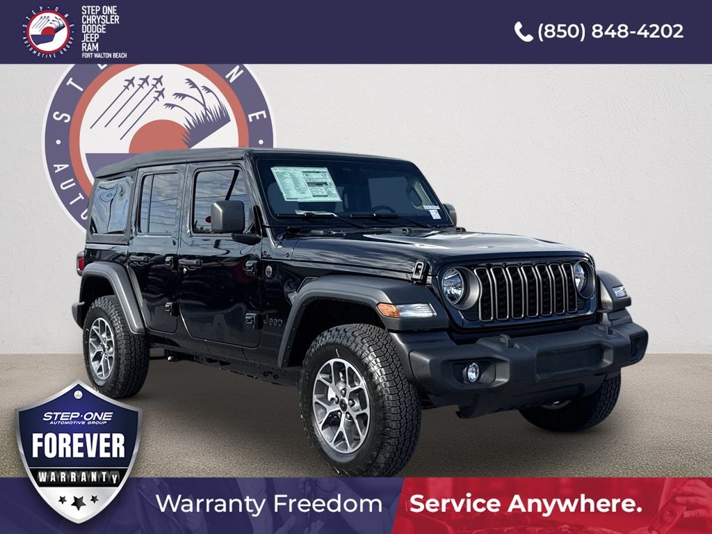 New 2026 Black Clearcoat Jeep Sport S image 1