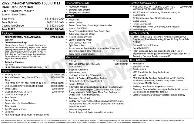 Used 2022 Black Chevrolet LT image 3