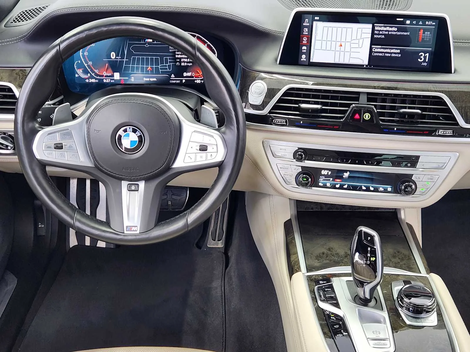 Used 2022 Black Sapphire Metallic BMW 750i xDrive image 24