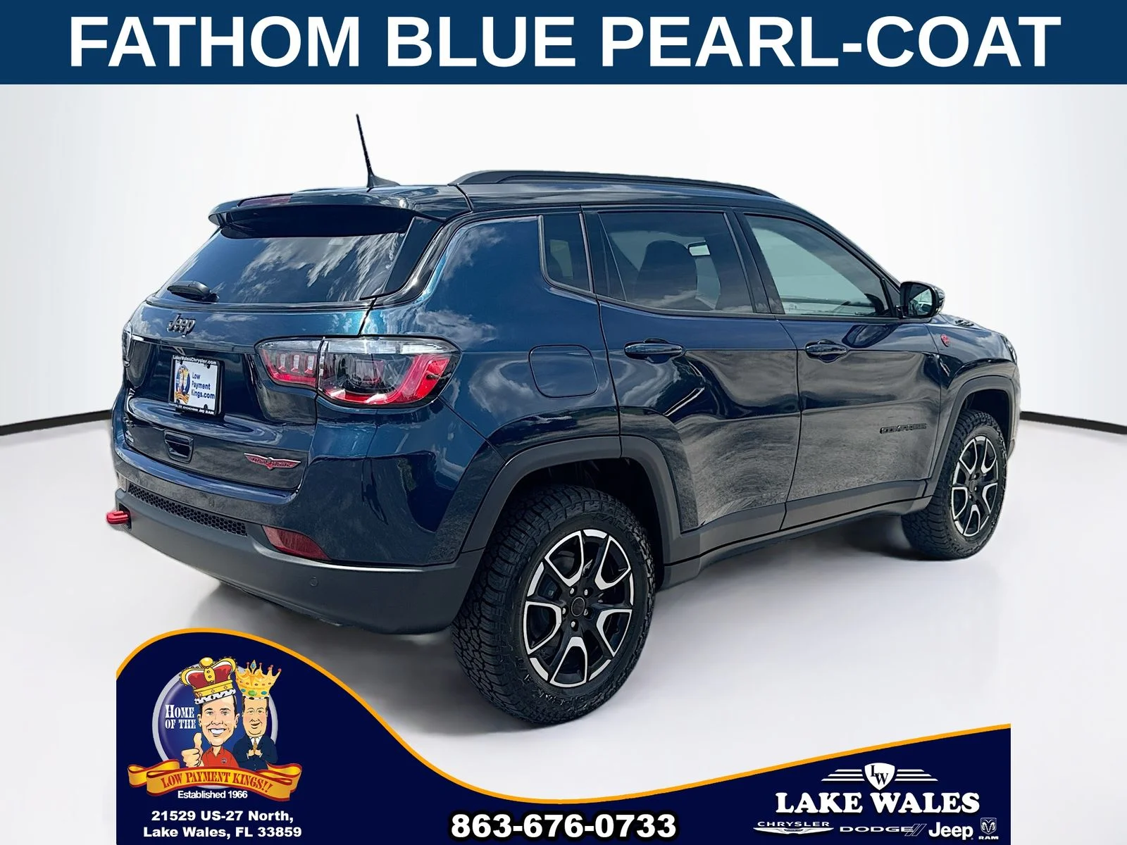 New 2026 Fathom Blue Pearl-Coat Exterior Paint Jeep Trailhawk image 6