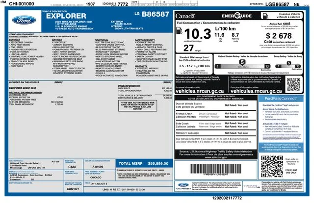 Used 2020 Black Ford Limited image 2