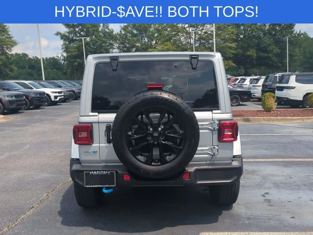 Used 2024 Silver Jeep Sahara 4xe image 4