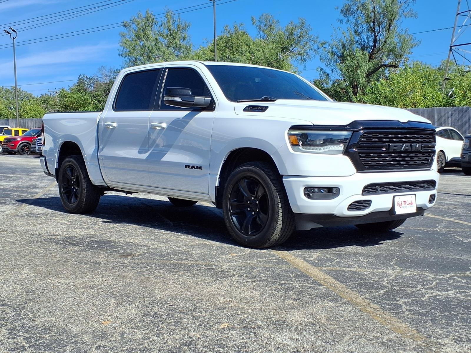 Used 2022 Bright White Clearcoat Ram Big Horn image 3
